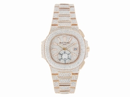 Patek Philippe Nautilus Rose Gold Iced Out 5980 Patek Philippe