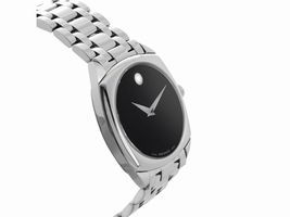 Movado Museum Cushion 84 F4 1342 Stainless Steel Mens Movado