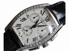 Longines L2.656.0.71.7 BNIB Evidenza Diamond Bezel Chrono Longines