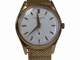 Patek Philippe 2526 18K Yellow 1st Automatic Porcelain Dial Mens Patek Philippe