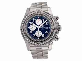 Breitling A13370 Super Avenger Blue Face Diamond Bezel Breitling