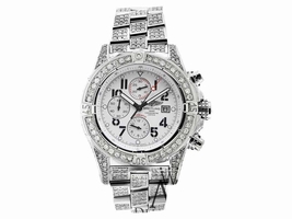Breitling A13370 Super Avenger White 15ct Fully Covered Diamond Mens Breitling