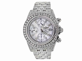 Breitling Evolution A13356 Mother of Pearl Dial 15ct Diamond Breitling