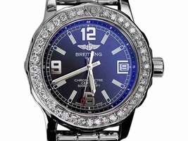 Breitling A7738711.C850 Stainless Steel With Black Dial 33mm Womens Breitling
