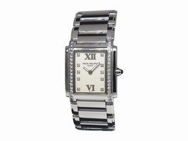 Patek Philippe Twenty-4 4910 / 10A-010 Stainless Steel with Diamond Quartz 25.1mm Womens Patek Philippe