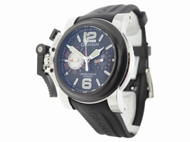 Graham Chronofighter Oversize 2OVBV-1 Stainless Steel 47mm Automatic Mens Graham
