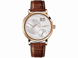 A. Lange and Sohne Grand Lange 1 117.032 18K Rose Gold Silver Dial 40.9mm Mens A Lange and Sohne
