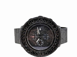 Breitling Super Avenger Black Diamond Iced Out 52 Ct Joe Rodeo Never Worn Mens Breitling