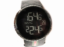 Gucci Digital Ya114207 Black Diamond 7.0 Ct Mens Black Gucci