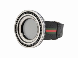 Gucci Digital Black And White 18.5 Ct Diamond 52Mm Bezel Mens Gucci