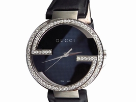 Gucci YA133205 Interlocking GG Diamond 2.0ct XL Black 42 mm Mens Gucci
