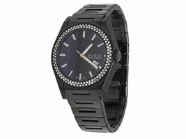Gucci Pantheon YA115244 Black PVD over Stainless Steel 44mm Mens Gucci