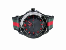 Gucci Ya126230 Timeless Canvas band Diamond Mens Gucci