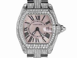 Cartier Roadster W62016V3 Stainless Steel Diamonds Cartier