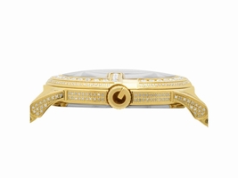 Gucci Diamond YA101306 Yellow Gold G 101M 40mm Fully Iced Band Gucci