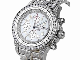 Breitling Super Avenger A13370 White Index Dial & Diamond Men's Breitling