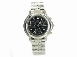 Tag Heuer 6000 CH1113-0 Stainless Steel & Black Dial Quartz 41mm Mens TAG HEUER