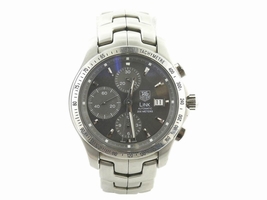 Tag Heuer Link CJF2115-0 Chrono Grey Dial Stainless Steel 42mm Mens Tag Heuer