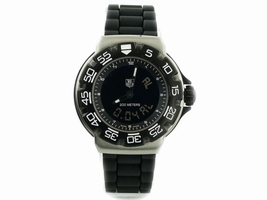 Tag Heuer Formula 1 CAC111D Stainless Steel with Rubber Band Black Dial Quartz 42mm Mens Tag Heuer