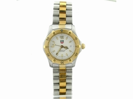 Tag Heuer WK1320 Two Tone Gold Plated and Stainless Steel White Dial Quartz 28mm Womens Tag Heuer