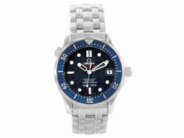 Omega Seamaster 2222.80.00 Stainless Steel & Blue Wave Dial 36.25mm Mens Omega