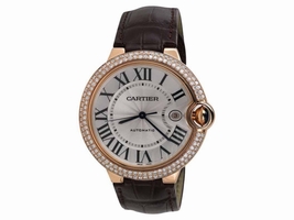 Cartier Ballon Bleu de W6900651 18K Rose Gold Diamond 42mm Cartier