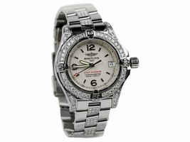 Breitling Colt Oceane A77380 Quartz Stainless Steel Diamond Womens Breitling