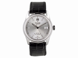 Tudor Glamour 55020 Diamond Dial & Bezel on Strap Mens Tudor