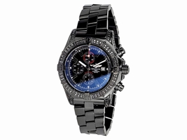 Breitling Super Avenger Chronograph Stainless Steel Black PVD Coating Breitling