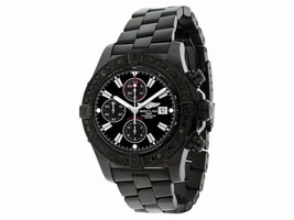 Breitling Super Avenger A13370 Stainless Steel Black Diamond Bezel 48.4mm Mens Breitling