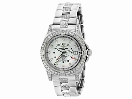 Breitling Colt A32350 Stainless Steel Mother Of Pearl Dial Automatic 40mm Mens Breitling