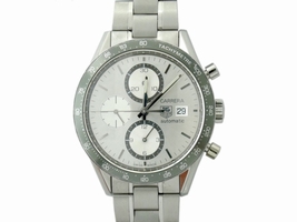 Tag Heuer Carrera CV2011 Stainless Steel Grey Dial 44mm Mens Tag Heuer
