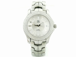 Tag Heuer WJ1111 Stainless Steel White Dial Quartz 39mm Mens Tag Heuer