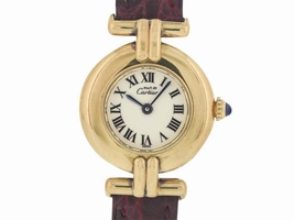 Cartier Must de 590002 Gold Plated Quartz 24mm Womens Cartier