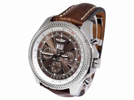 Breitling Bentley 6.75 A44362 Stainless Steel & Bronze Havana Dial 48.7mm Mens Breitling