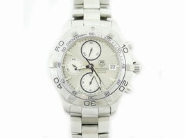 Tag Heuer Aquaracer CAF2111 Stainless Steel with Silver Dial 41mm Mens Tag Heuer