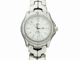 Tag Heuer Link WT1114 Stainless Steel with White Dial Quartz 41mm Mens Tag Heuer