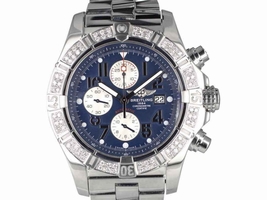 Breitling Super Avenger A13370 Stainless Steel with Diamond Bezel Automatic 48mm Mens Breitling