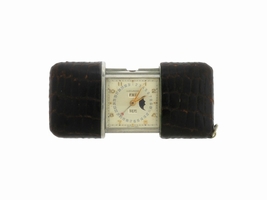 Movado Ermeto Pullman Pocket Purse Day Date Moonphase Leather 29.00mm Vintage Movado