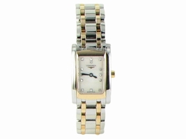 Longines Dolce Vita Mini L5.158.5.88.7 18K Rose Gold and Stainless Steel Diamond 16mm x 20mm Longines