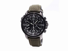 Seiko Overseas SSC295P1 Stainless Steel / Nylon / Leather Quartz 42mm Mens Seiko