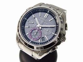 Seiko Brightz Chrono SAGA075 8B82-0AE0 Stainless Steel Quartz 41.3mm Mens Seiko