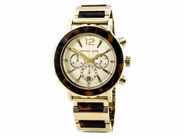 Michael Kors MK5790 Chronograph Tortoise Acrylic Gold-Tone Michael Kors