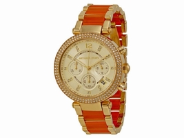 Michael Kors MK6139 Champagne Dial Gold Tone Multifunction Women's Michael Kors