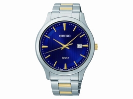 Seiko SUR081 Three-Hand Date Stainless Steel Two-Tone Mens Seiko