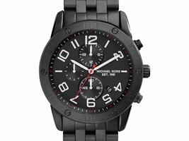 Michael Kors MK8350 Chronograph Black Ion-Plated Stainless Steel Mens Michael Kors