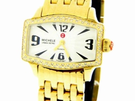 Michele MWW02R000002 Diamond Gold-tone Stainless Steel Michele