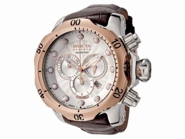 Invicta 0359 Reserve Venom Chronograph Leather Band Quartz Invicta