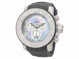 Invicta 0861 Sea Hunter Pro Diver Chronograph Platinum MOP Dial Invicta