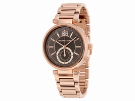 Michael Kors MK6226 Sawyer Grey Dial Rose Gold Plated Stainless Women's Michael Kors